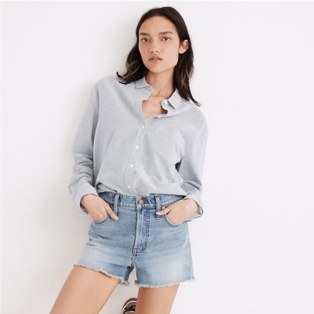 Madewell The Perfect Jean Short in Balsam‎ Wash Tencel Denim Edition 25